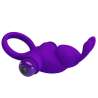 PRETTY LOVE ANILLO VIBRADOR I CONEJO PARA PENE MORADO