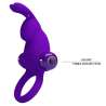 PRETTY LOVE ANILLO VIBRADOR I CONEJO PARA PENE MORADO