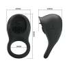 PRETTY LOVE ANILLO VIBRADOR PARA PENE CON LENGUA NEGRO