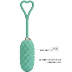 PRETTY LOVE VIVIAN HUEVO VIBRADOR CONTROL REMOTO VERDE