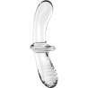 SATISFYER DOUBLE CRYSTAL DILDO TRANSPARENTE