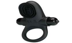 PRETTY LOVE ANILLO VIBRADOR II PARA PENE NEGRO