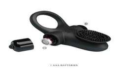 PRETTY LOVE ANILLO VIBRADOR II PARA PENE NEGRO