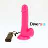 DIVERSIA DILDO FLEXIBLE CON VIBRACION 205 CM ROSA