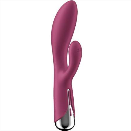 SATISFYER SPINNING RABBIT 1 ESTIMULACION CLITORIS Y PUNTO G ROJO