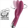 SATISFYER SPINNING RABBIT 1 ESTIMULACION CLITORIS Y PUNTO G ROJO