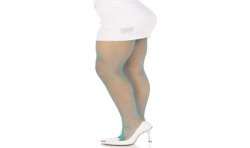 LEG AVENUE PANTIMEDIAS REJILLA LYCRA AZUL