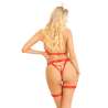 LEG AVENUE ARNES BODY DIADEMA ENFERMERA ROJO S