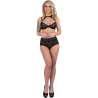 LIVCO CORSETTI FASHION LINERA FOR THE SENSES COLLECTION SUJETADOR PANTY NEGRO