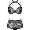 LIVCO CORSETTI FASHION LINERA FOR THE SENSES COLLECTION SUJETADOR PANTY NEGRO