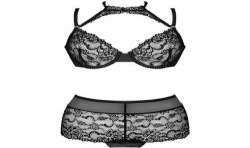 LIVCO CORSETTI FASHION LINERA FOR THE SENSES COLLECTION SUJETADOR PANTY NEGRO