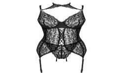 LIVCO CORSETTI FASHION GIELLANDRA FOR THE SENSES COLLECTION CORSET PANTY NEGRO