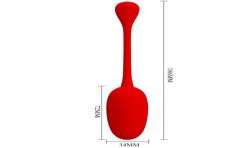 PRETTY LOVE KNUCKER HUEVO VIBRADOR RECARGABLE ROJO