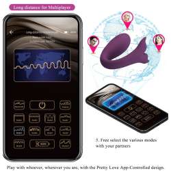 PRETTY LOVE JAYLEEN VIBRADOR APP CONTROL REMOTO LILA