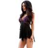 CHILIROSE CR 4074 BABYDOLL VIOLETA NEGRO S M