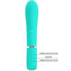 PRETTY LOVE THOMAS VIBRADOR PUNTO G MULTIFUNCIoN VERDE AGUA