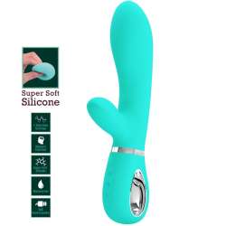 PRETTY LOVE THOMAS VIBRADOR PUNTO G MULTIFUNCIoN VERDE AGUA