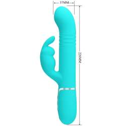 PRETTY LOVE VIBRADOR COALE RABBIT PERLAS VERDE AGUA