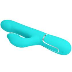 PRETTY LOVE VIBRADOR RABBIT PERLAS VERDE AGUA
