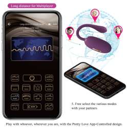 PRETTY LOVE DOREEN HUEVO VIBRADOR RECARGABLE LILA