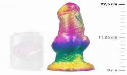 EPIC IRIS DILDO CON TESTiCULOS ARCOiRIS DE PLACER
