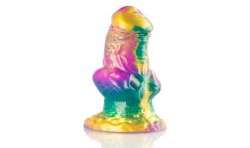 EPIC IRIS DILDO CON TESTiCULOS ARCOiRIS DE PLACER