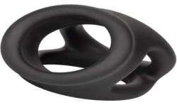 CALIFORNIA EXOTICS ALPHA ANILLO DE JAULA DOBLE NEGRO