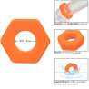 CALIFORNIA EXOTICS ALPHA ANILLO PROLONG SEXGONO NARANJA