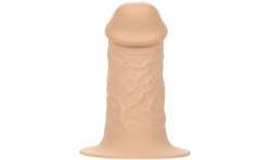 CALIFORNIA EXOTICS PERFORMANCE MAXX EXTENSIoN REALISTA CON ARNeS PIEL CLARO