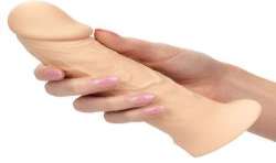 CALIFORNIA EXOTICS PERFORMANCE MAXX EXTENSIoN REALISTA CON ARNeS PIEL CLARO