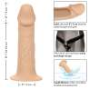 CALIFORNIA EXOTICS PERFORMANCE MAXX EXTENSIoN REALISTA CON ARNeS PIEL CLARO