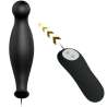PRETTY LOVE PLUG ANAL SILICONA 12 MODOS VIBRACION NEGRO