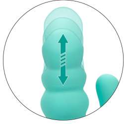 CALIFORNIA EXOTICS DEL MAR DIVA VIBRADOR RABBIT VERDE AGUA BY CALIFORNIA DREAMING