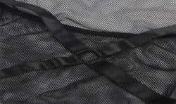 SUBBLIME VESTIDO TRANSPARENTE CUELLO HALTER NEGRO S M