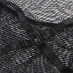 SUBBLIME VESTIDO TRANSPARENTE CUELLO HALTER NEGRO S M