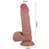 PRETTY LOVE SLIDING SKIN SERIES DILDO REALiSTICO CON VENTOSA PIEL DESLIZANTE NATURAL 205 CM