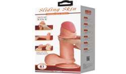 PRETTY LOVE SLIDING SKIN SERIES DILDO REALiSTICO CON VENTOSA PIEL DESLIZANTE MULATO 205 CM