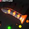 PRETTY LOVE MAGICAL NIGHTFALL DILDO SIN VIBRACIoN LUMINOSO NARANJA