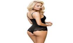 SUBBLIME TEDDY DETALLE ENCAJE FLORAL NEGRO L XL