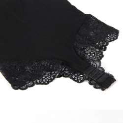SUBBLIME TEDDY DETALLE ENCAJE FLORAL NEGRO S M