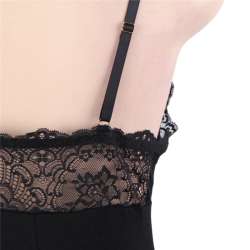 SUBBLIME TEDDY DETALLE ENCAJE FLORAL NEGRO S M