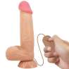 PRETTY LOVE SLIDING SKIN SERIES DILDO REALiSTICO CON VENTOSA PIEL DESLIZANTE NATURAL 218 CM
