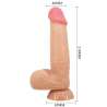 PRETTY LOVE SLIDING SKIN SERIES DILDO REALiSTICO CON VENTOSA PIEL DESLIZANTE NATURAL 218 CM