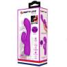 PRETTY LOVE GLORIA VIBRADOR CONEJO RECARGABLE IMPERMEABLE MORADO