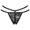 LIVCO CORSETTI FASHION NOMADE TANGA CROTCHLESS NEGRO