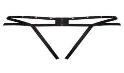 LIVCO CORSETTI FASHION NOMADE TANGA CROTCHLESS NEGRO