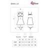 LIVCO CORSETTI FASHION BINELLA SET BABYDOLL TANGA NEGRO