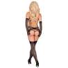 LIVCO CORSETTI FASHION NEMALIA SET LIGUERO MEDIAS GUANTES NEGRO