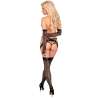 LIVCO CORSETTI FASHION NEMALIA SET LIGUERO MEDIAS GUANTES NEGRO