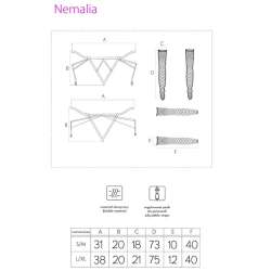 LIVCO CORSETTI FASHION NEMALIA SET LIGUERO MEDIAS GUANTES NEGRO